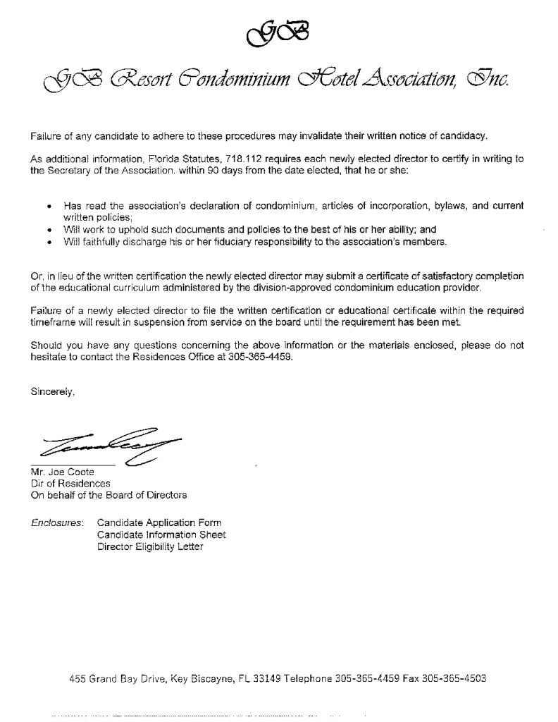 01.17.2025 Affidavit of mailing First Notice of Election