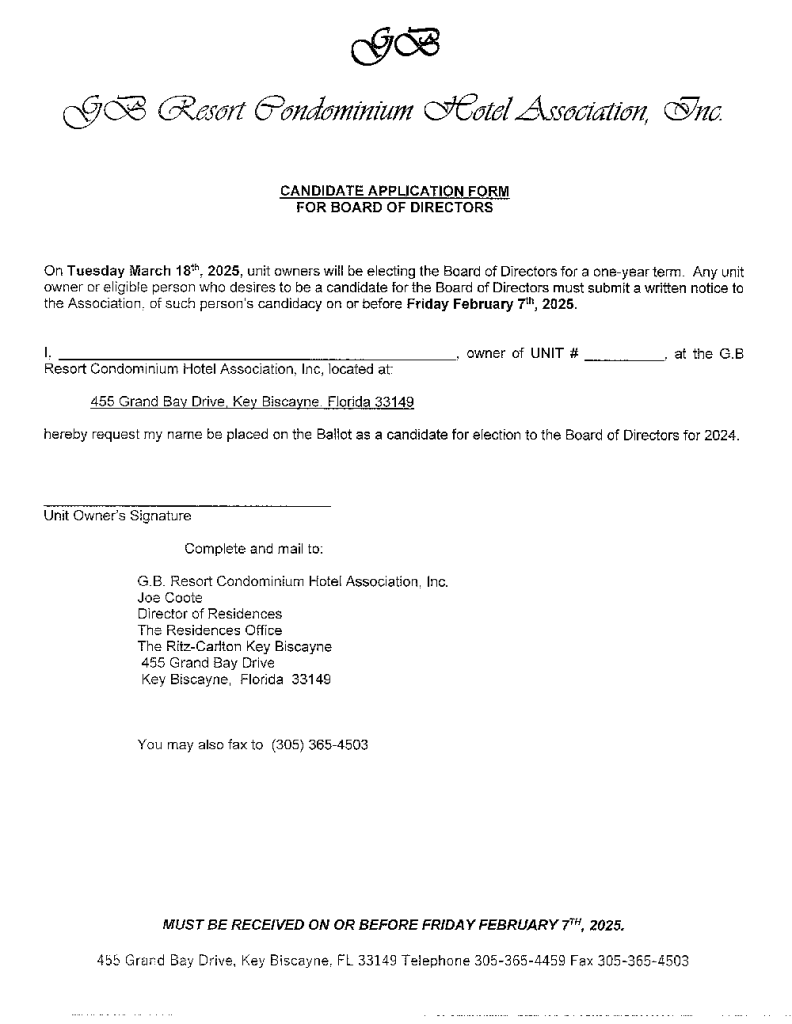 01.17.2025 Affidavit of mailing First Notice of Election