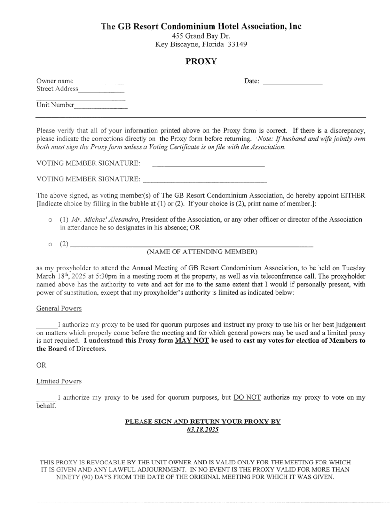 02.28.2025.Affidavit of mailing.Second Notice of Election