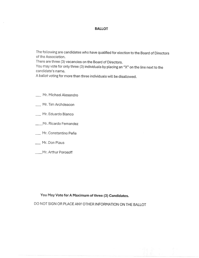 02.28.2025.Affidavit of mailing.Second Notice of Election