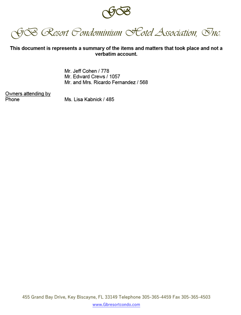 03.18.2025.MM for the Annual Meeting Operational Meeting