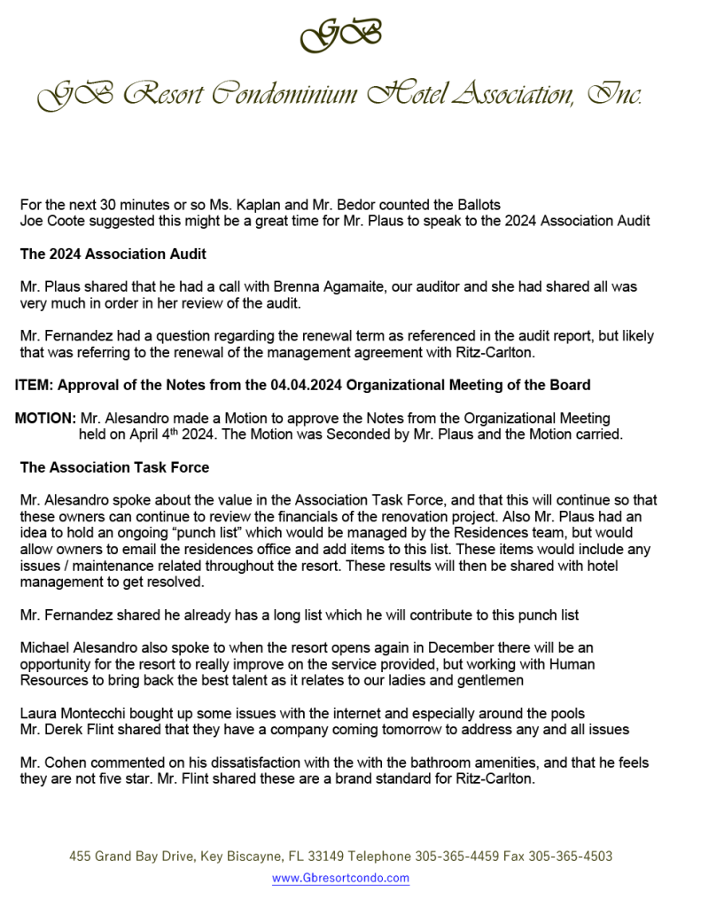 03.18.2025.MM for the Annual Meeting Operational Meeting