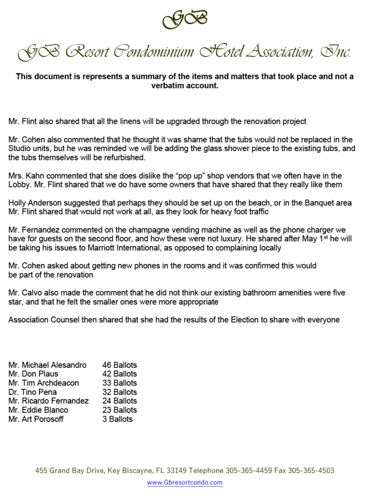 03.18.2025.MM for the Annual Meeting Operational Meeting