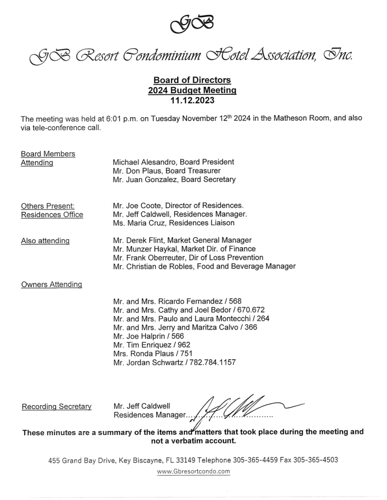 11.12.2024 Approved Minutes Budget Meeting