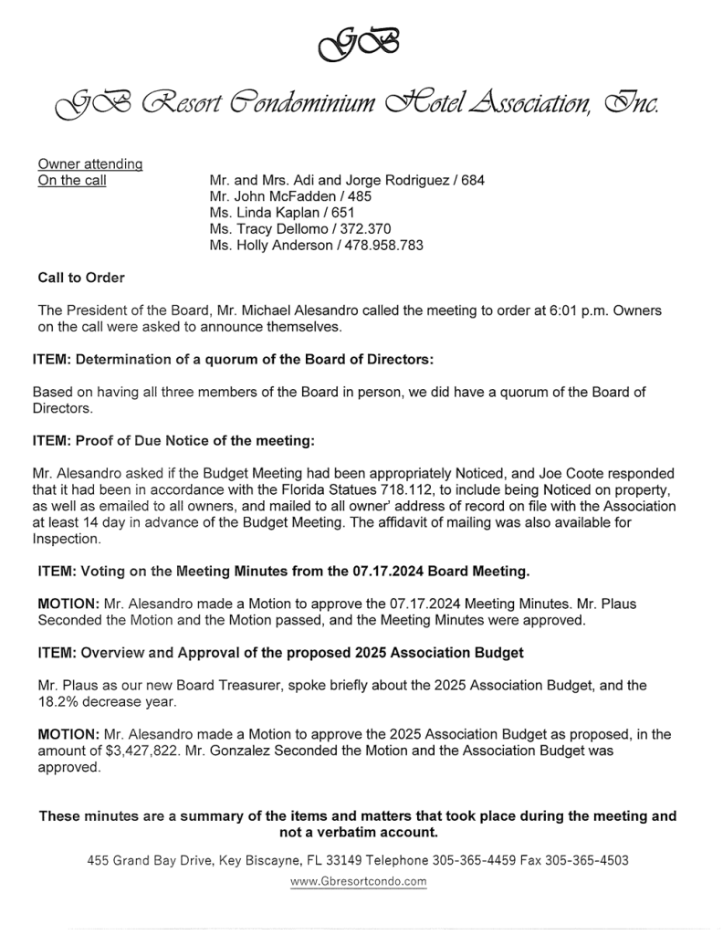 11.12.2024 Approved Minutes Budget Meeting