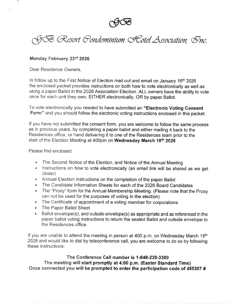 02.23.2026 Second Notice of Election. Annual-Meeting-Notice.-1