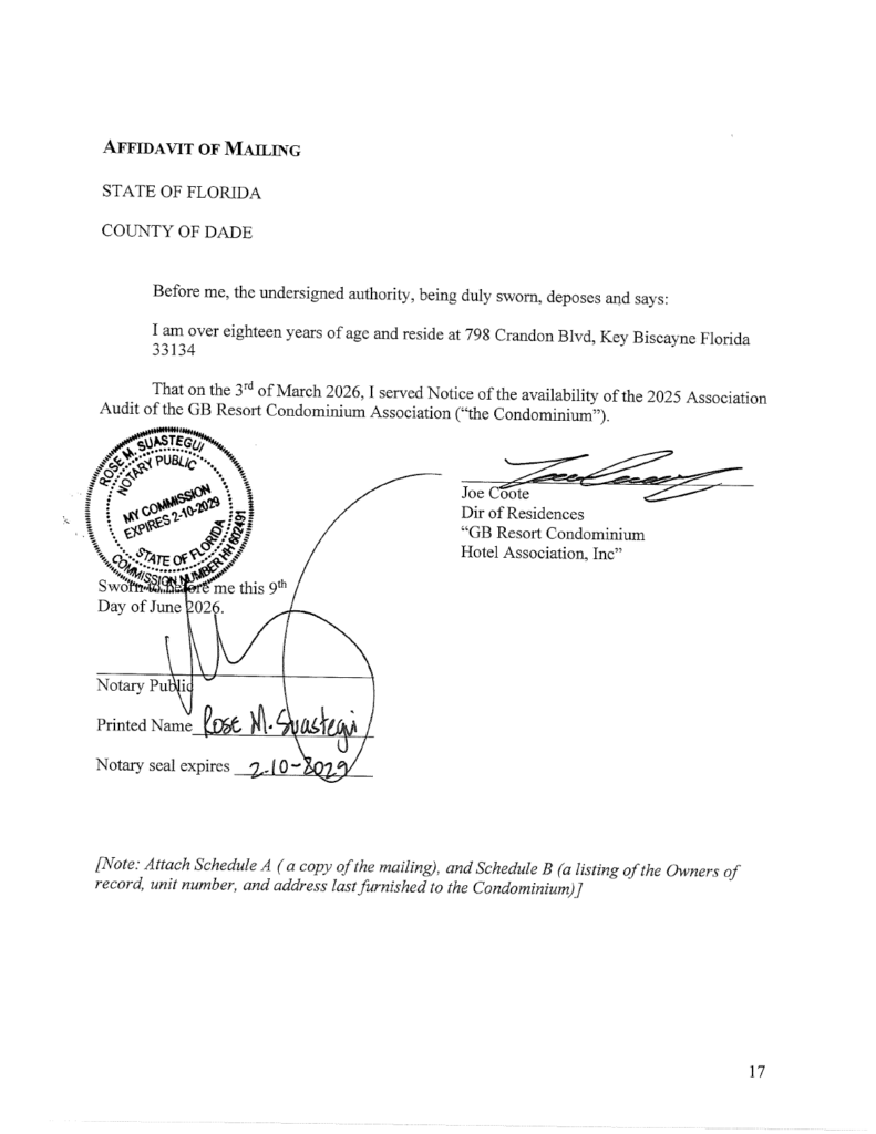 03.02.2026 Affidavit of Mailing Audit Notice-1